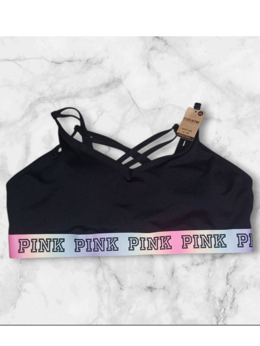 PINK Victoria's Secret Strappy Sports Bra XL